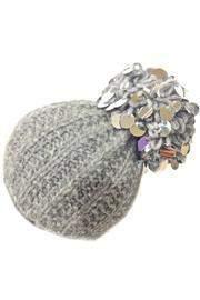  Grey Paillette Beanie