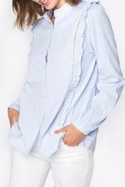  Striped Ruffle Shirt