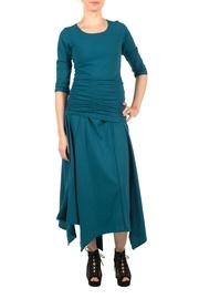  Gathered Teal Top