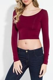  Maroon Crop Top