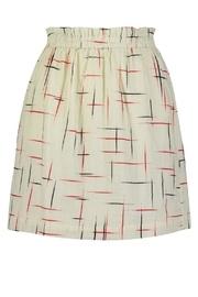  Abstract Slash Skirt