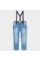  Denim Trousers W/ Suspenders