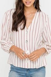  Button Textured Top