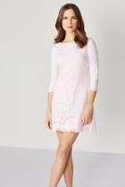  Eyelet Ponte Dress