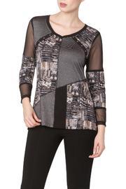  Taupe Top With Mesh