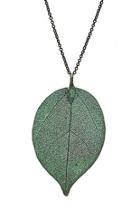 Patina Leaf Necklace
