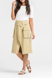  Overlap Midi Skirt