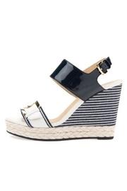  Navy Espadrille Wedge