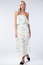  Floral Tube-top Maxi-dress