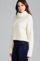  Fuzzy Turtleneck Sweater