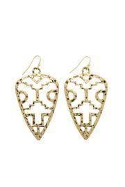 Gold Tribal Earrings