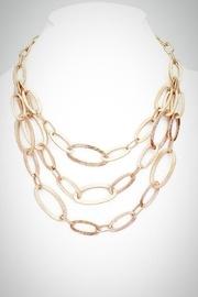  Textured Ovals Necklace