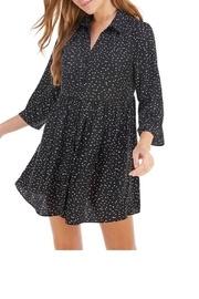  Collared Black Dress