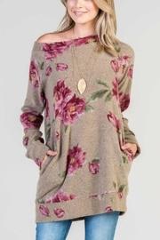  Floral Pockets Sweatshirt