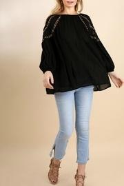  Grommet Crochet Blouse