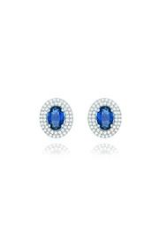  Pave Sapphire Studs