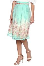  Mint Printed Skirt