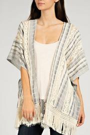  Striped Lace Cardigan