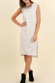  Sleeveless Drawstring Shoulders Dress