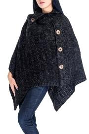  Button Trim Poncho