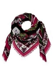  Bordeaux Blooms Square-scarf