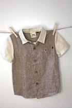  Brown Button Down
