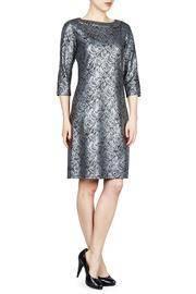  Floral Silver Shift