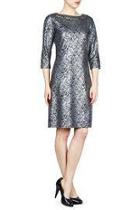  Floral Silver Shift