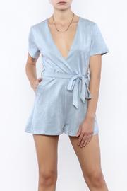  Blue Suedette Romper