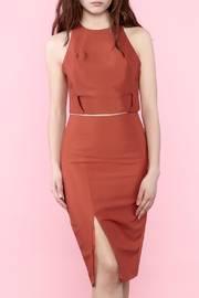 Burnt Orange Halter Crop