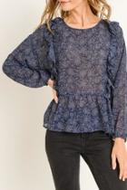  Starburst Ruffled Top