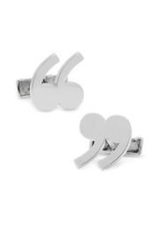  Silver Quotation Cufflinks