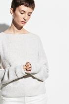  Ribbed Boatneck Sweater
