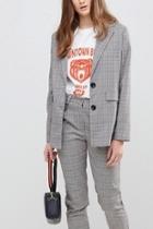  Annie Plaid Overcoat