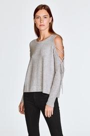  Open Laced Crewneck