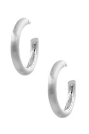  Brushed Silver Hoop