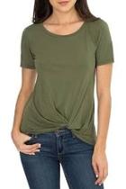 Front Knot Tee Top