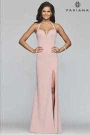  Pink Halter Gown