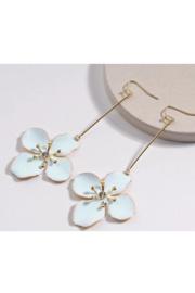  Mint Enamel Flower Earrings