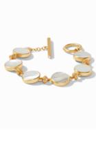 Coin Double Sided Bracelet - Gold Mother Of Pearl