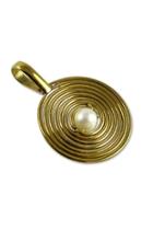  Spiral Pearl Pendant