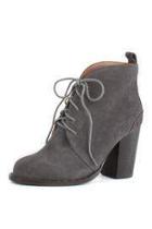  Lace Up Suede Bootie