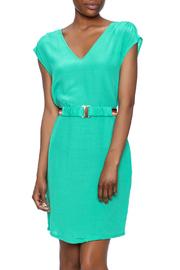  Green V-neck Tunic