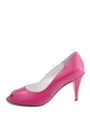  Hot Pink Leather Stiletto Pump
