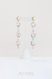  Blue & Pink Tortoise Earrings