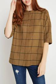  Windowpane Boxy Shirt