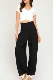  Woven High-waist Pants