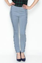  Ruffle Trim Pants