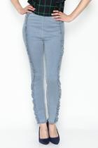  Ruffle Trim Pants