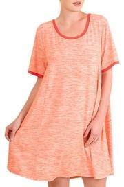  Orange Flowy Dress